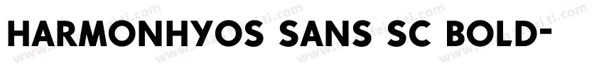 harmonhyos sans sc bold字体转换